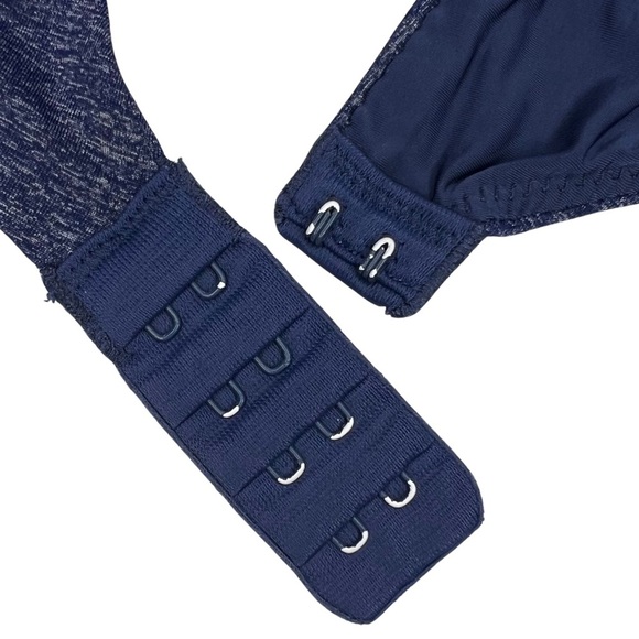 Victoria’s Secret Bra Uplift Semi Demi Multiway Push Up Heather Navy Blue 34B - Picture 11 of 14